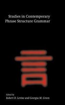 Studies in Contemporary Phrase Structure Grammar