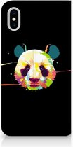 Geschikt voor iPhone Xs Max Standcase Hoesje Design Panda Color