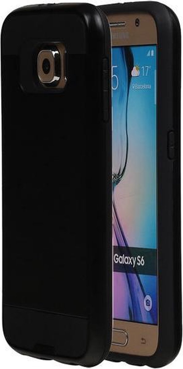 Zwart BestCases Tough Armor TPU back cover hoesje voor Samsung Galaxy S6