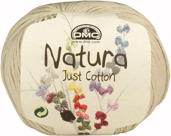 DMC Natura Just Cotton N03 Sable. PAK MET 10 BOLLEN a 50 GRAM. KL.NUM. 61.  | bol.com