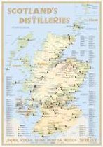 Whisky Distilleries Scotland - Tasting Map 24x34cm