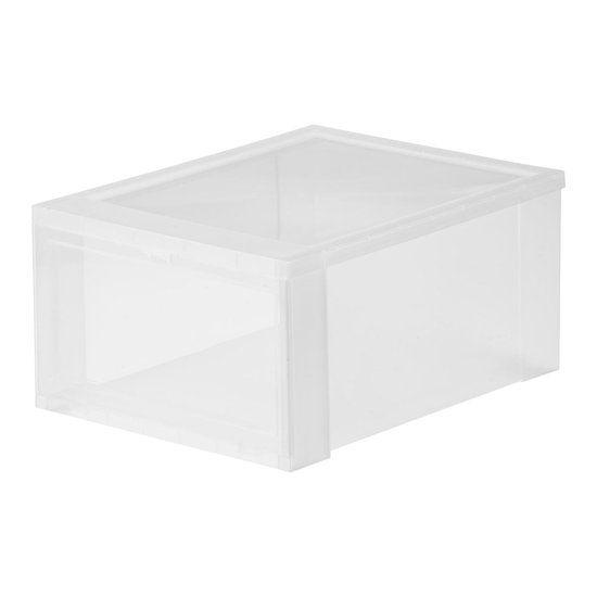 IRIS Schoenenbox Opbergbox - Kunststof - 3 stuks - Transparant