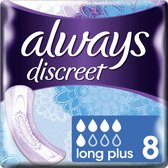 Always Discreet Incontinent medium Pad long - 8 Stuks - Incontinentiepads