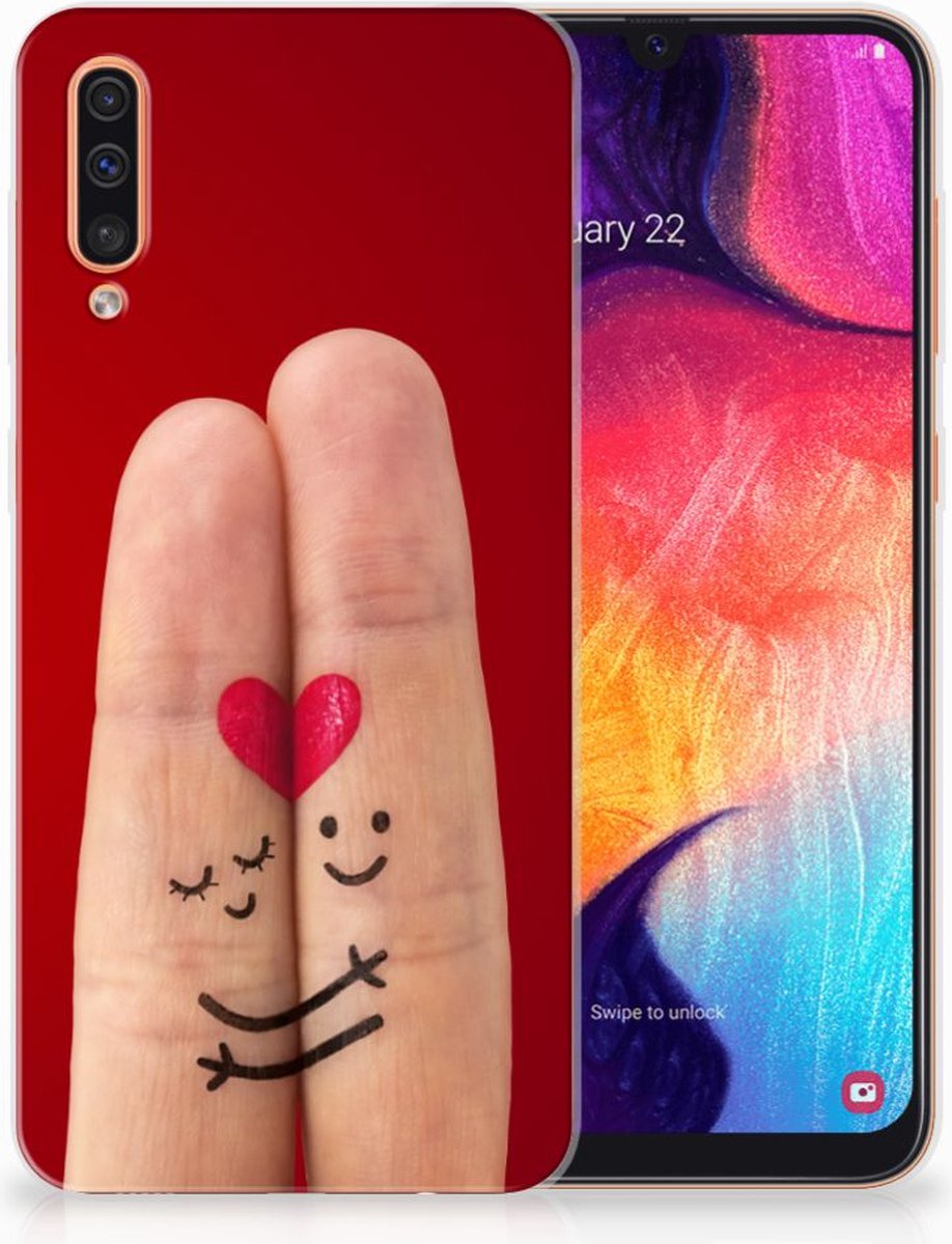 Samsung Galaxy A50 Silicone Back Cover Liefde - Origineel Romantisch Cadeau