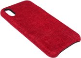Rood stoffen hoesje Geschikt voor iPhone XS/ X