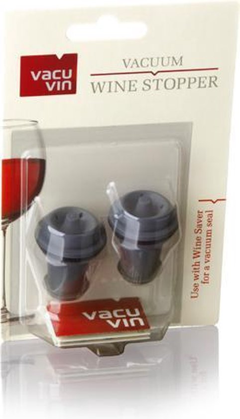 Vacu Vin Vacuüm Wijn Stoppers | Set van 2