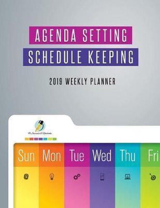 Agenda Setting Schedule Keeping 2019 Weekly Planner - cover