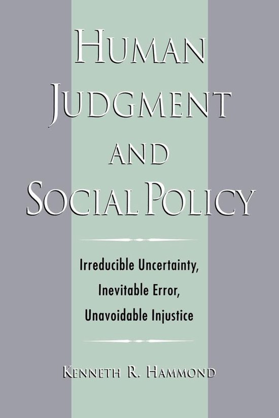 Human Judgment and Social Policy - cover