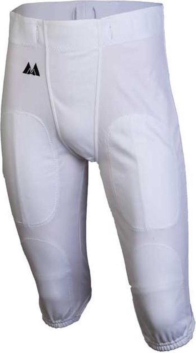 MM - Rugby Broek - Nfl - American Football Broek - Volwassenen - Wit - Large
