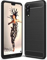 Huawei P20 - hoes, cover, case - TPU - Shockproof - Zwart
