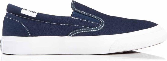 converse slip on navy blue