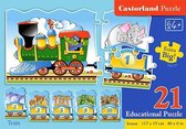 Castorland Train - Educatieve Puzzel 21 stukjes
