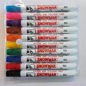 Snowman - BG-10 whitebord markers - assorti á 10 stuks - made in Japan