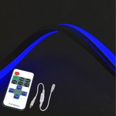 5 meter Neon LED flex Maxi rond - complete set blauw