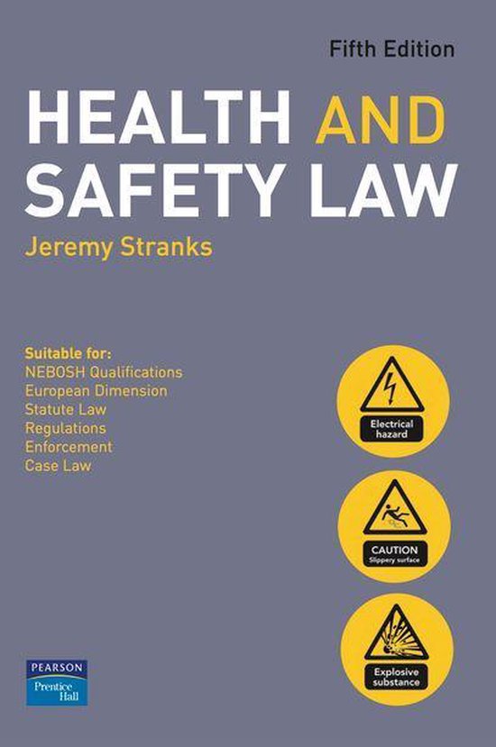 Health and Safety Law 5e (ebook), Jeremy Stranks 9780273742036