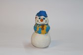 Latex Sneeuwpop - Hondenspeelgoed - Wit/Blauw
