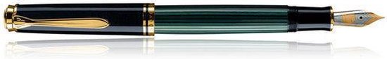 Pelikan Souverän M1000 - Vulpen - Medium penpunt - Zwart/Groen