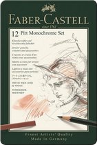 Set Monochrome Pitt Faber-Castell 12 pièces moyen