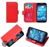 Rood agenda tasje hoesje Galaxy S4 I9500