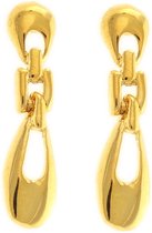 Behave® Oorbellen goud-kleur hangers 3,5cm