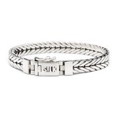 SILK Jewellery - Zilveren Armband - Chevron - 366.19 - Maat 19