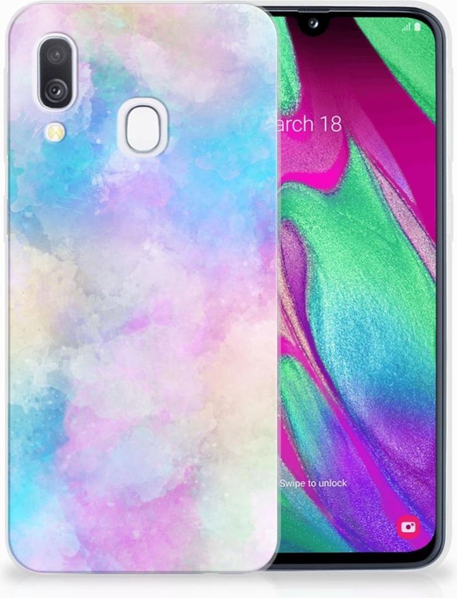 Hoesje maken Samsung Galaxy A40 Watercolor Light
