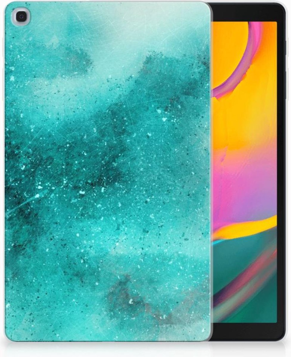 Tablethoes Samsung Galaxy Tab A 10.1 (2019) Painting Blue
