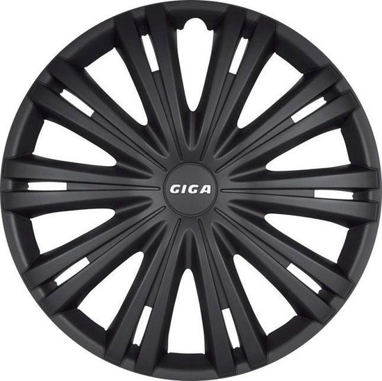 STIG EXTRA wieldoppen zwart/blauw 16 inch set van 4