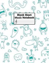 Blank Sheet Music Notebook