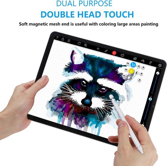 Crayon tactile à stylet actif pour tablettes et téléphones Blanc