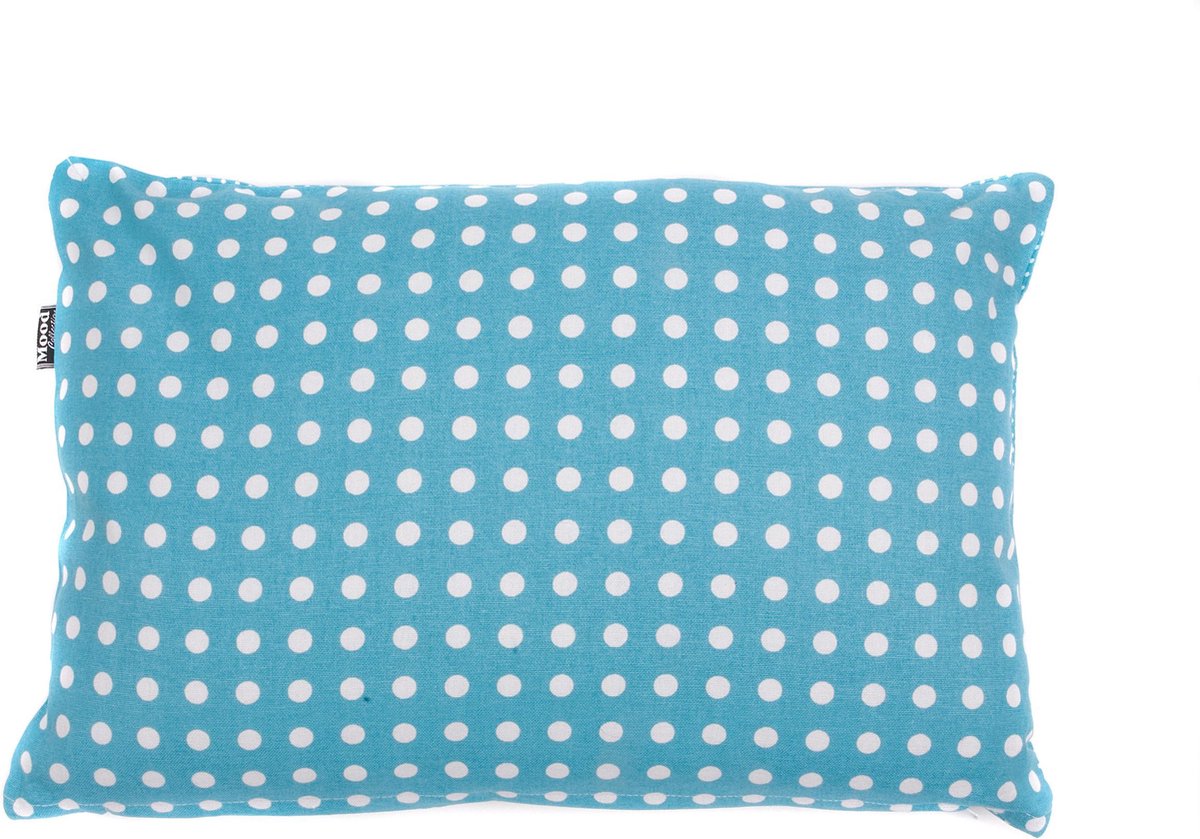 In The Mood Doubledots - Sierkussen - 30x45 cm - Aqua Blauw