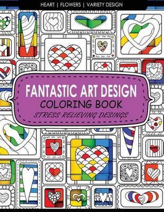 Adult Coloring Books Stress Relieving- Fantastic Art Design  ... - cover