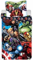 Marvel Avengers Superhelden - Dekbedovertrek - Eenpersoons -140 x 200 cm - Multi