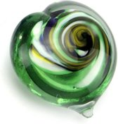 Glasobject Hartje Groen Mini Urn Glas