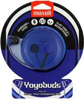 Maxell Yoyo Buds Headset In-ear Zwart, Blauw