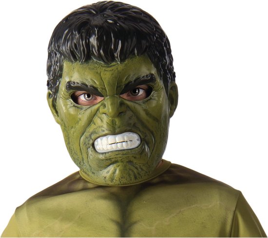 Hulk™ half masker voor kinderen - Verkleedmasker | bol