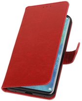 Rood Pull-Up Booktype Hoesje voor Huawei Mate 20 Pro