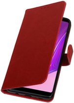 Rood Pull-Up Booktype Hoesje voor Samsung Galaxy A9 2018
