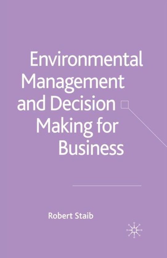 Environmental Management and Decision Making for Business - cover