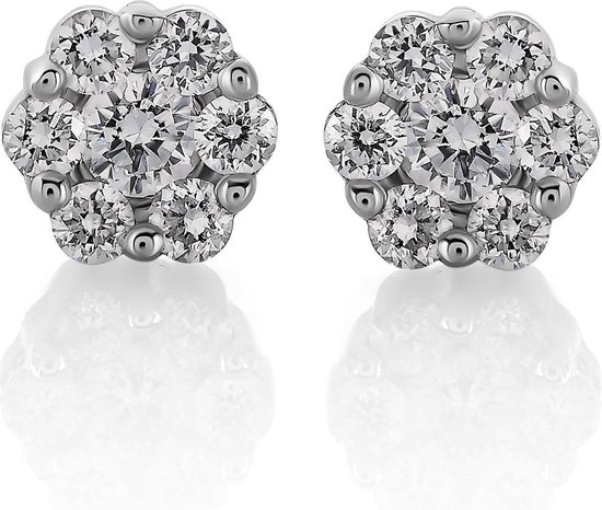 Orphelia OD-5326 - Clous d'oreilles - Or blanc 18 carats / Diamant 0,30 ct