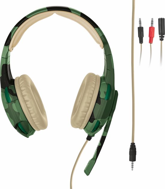 Trust GXT 310 Radius - Gaming Headset - PS4, PS5 en PC Camouflage - Trust