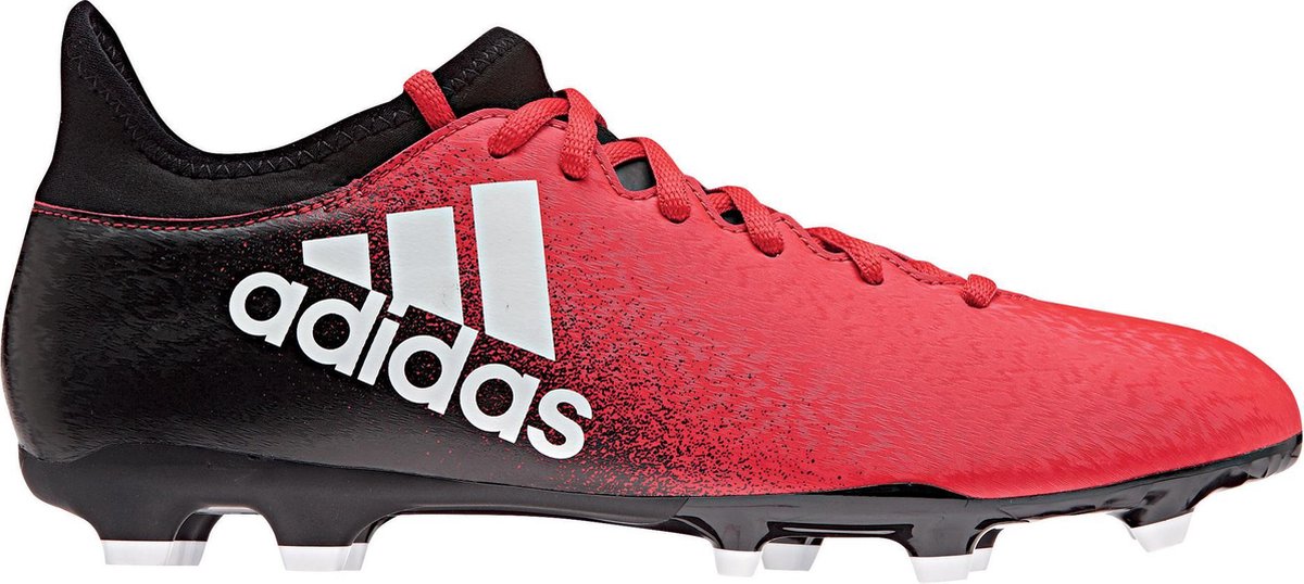 adidas X 16.3 FG Voetbalschoenen - Maat 42 2/3 - Mannen - rood/zwart | bol