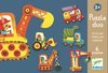 foto van Djeco Puzzel duo - Bewegende auto's - 6 x 2 stukjes