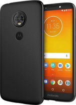 Motorola Moto E5 zwart siliconen hoesje – TPU silicone - matte zwart