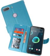 Wallet Cases Hoesje Geschikt voor HTC Desire 12 Plus - Turquoise