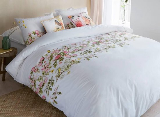 Marjolein Bastin Rozentuin dekbedovertrek - Lits-Jumeaux XL - 260x200/220 - Multi van Merkloos — afbeelding 5