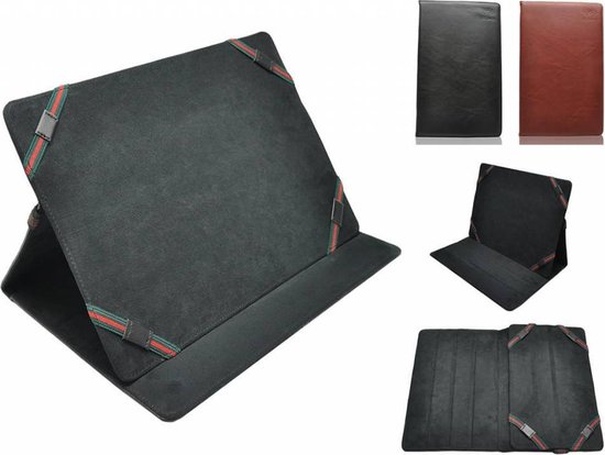 Trekstor Surftab Ventos 10.1 Cover, Premium Hoes, Elegante Luxe Case , Kleur Bruin