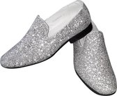 Zilveren glitter disco instap schoenen voor heren 44