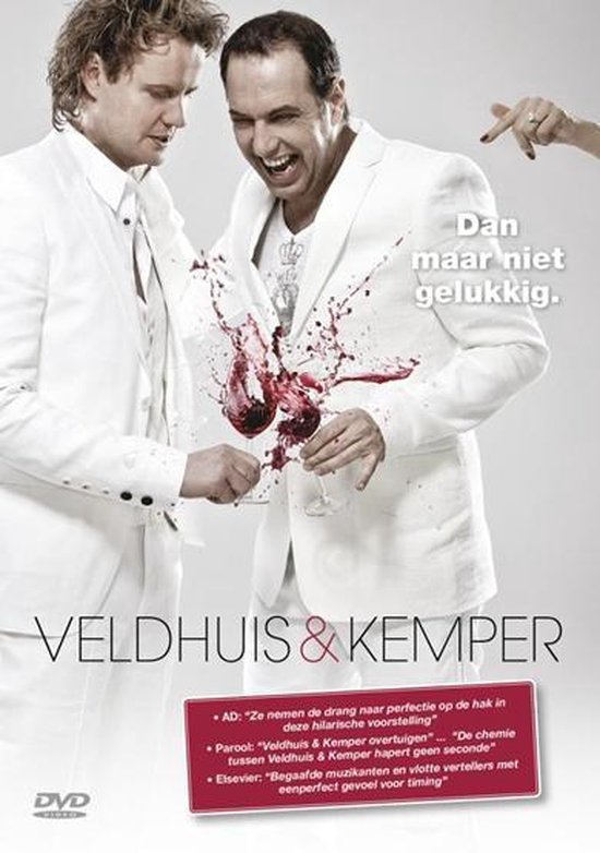 Cover van de film 'Veldhuis & Kemper - Dan Maar Niet Gelukkig'