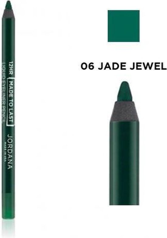 Jordana 12 Hr Made To Last Liquid Eyeliner Pencil 06 Jade Jewel
